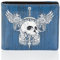 SHAGWEAR ® Geldbörse Portemonnaie Herren Geldbeutel Herren Portmonee Mehrfarbig Designs: (Sword Through Skull)