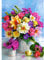MXJSUA DIY Diamond Painting Kit for Adults - 5D Full Drill Rose Flowers, Crystal Art Picture for Home Decor - Flowers in Vase 30x40cm