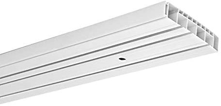HUGG - Vorhang-Schiene (VS.380.3) 1-/ 2-/ 3- läufig, Decken-Montage, 3-Lauf - Länge: 320 cm