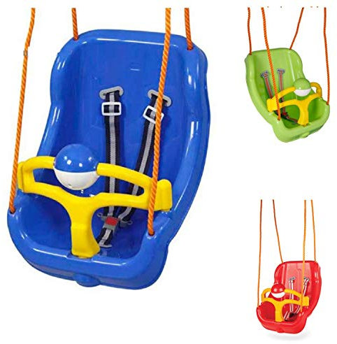 Pilsan Babyschaukel 2 in 1 Big Swing 06130, hohe Rückenlehne, abnehmbarem Bügel blau