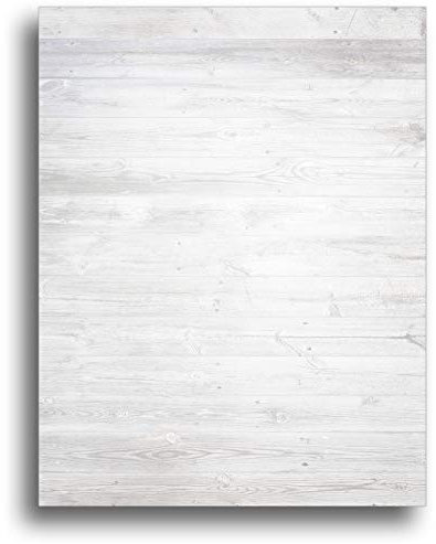 Briefpapier, Holz, Weiß, 80 Blatt