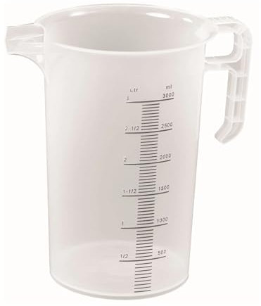 Pro-Measure FD328 - Caraffa graduata in polipropilene, capacità 3L, 249 x 174 x 174 mm, traslucida