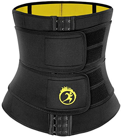 SEXYWG Waist Trainer Sauna Trimmer Sweat Belt Neoprene Women Slimming Body Shaper Tummy Control Cincher