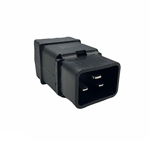 Spina Volante di Alimentazione IEC 320 C20 Maschio Montaggio su Cavo 16A 250V, colore nero