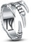 Cloyo Vintage Ringe Männer Gothic Ringe Edelstahl Claw Ring Silber Edgy Rings Klauenring Freundschaftsring Größe 67(21.3)