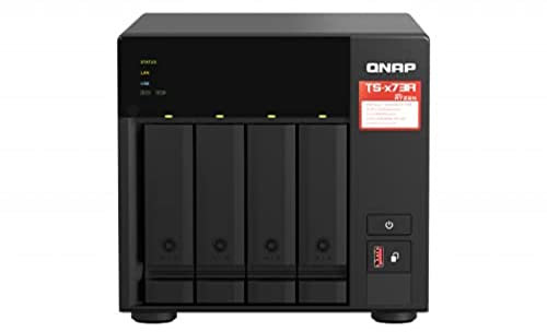 QNAP TS-437A-8G 16TB 4 Bay Desktop NAS Solution | Installed with 4 x 4TB Toshiba N300 Drives