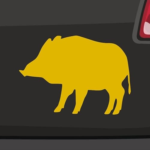 Wildschwein Aufkleber -6 Größen- Boar Eber Bache Schwarzwild Wald Jagd Umriss