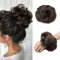 Cybelleza Haarteil Haargummi Haarverlängerungen Scrunchie Hochsteckfrisuren Pferdeschwanz Gewellt Gelockt Lockiges Haar Voluminös Haarknoten Messy Bun Dutt, Aschbraun