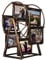 aleawol 12 Fotos Riesenrad Bilderrahmen, Aufrüstung Geprägter Rotierender Riesenrad Fotorahmen 5 Zoll, Windmühle Bilderrahmen Vintage für Heimdekoration Hochzeit Weihnachten Geburtstagsgeschenke