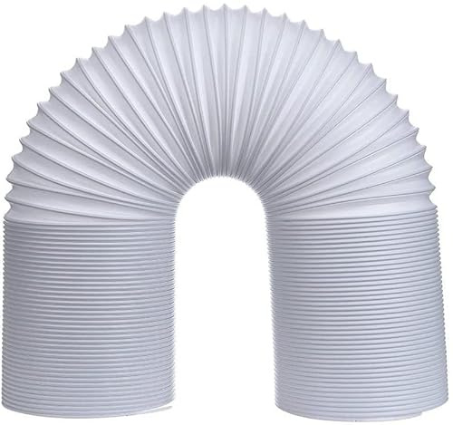 Portable 6 Inch 150mm Diameter Replacement Long Ac Air Conditioner Conditioning Unit Replacement Tubes Vent Flexible Con Exhaust A/C Universal Aircon Hose Extension Duct Counterclockwise & 150cm
