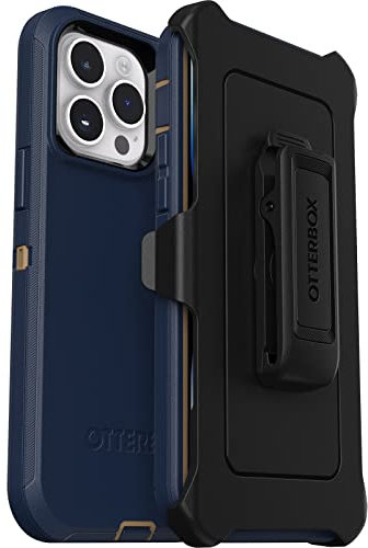 OtterBox Defender Case for iPhone 14 Pro Max Blue, Shockproof, Drop Proof, Ultra-Rugged, Protective Case, 4x Tested to Military Standard, Blue