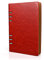 A5-Leder-Notizbuch, nachfüllbar, recyceltes Tagebuch, 6 Löcher, Ringe, lose Tasche, Leder, nachfüllbar, Hardcover, Tagebuch, Notizbuch für Reisen, Mädchen, Jungen, Damen, Herren, Erwachsene (Rot)