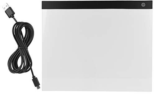 LED Light Pad A3 Dimmbar Leuchttisch Leuchtplatte mit USB, Kinder Leuchtkasten Zeichenbrett für Diamond Painting, Zeichnung, Malen, Animation, Skizzierung