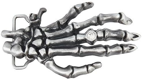BENECREAT Ersatzgürtelschnalle Vintage, 12.5x6.1x1.9cm Große Gotische Wikinger-Totenkopf-Gürtelschnalle Für alle Festivals Und Anlässe als Geschenke
