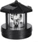 Solar Rotierender Leuchtturm, LED Solar Leuchtturm Garten Rasen Licht Wasserdicht Straßenlaterne für Outdoor, Garten, Weg Dekoration (Schwarz)