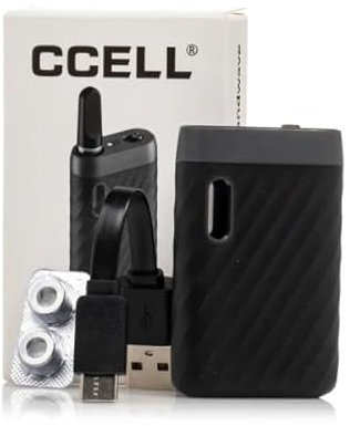 CCELL SANDWAVE - 400mah Variable voltage Battery for 510 Thread Cartridges for CBD and Thick Oils - No Nicotine (Black)