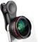 Objectif grand angle pour smartphone 5K Ultra HD 18 mm 128 ° grand angle 15X RO objectif de téléphone sans distoon avec clip universel compatible avec smartphones