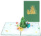 Weihnachtskarte, 3D Weihnachtskarten mit Umschlag Pop Up Karten Weihnachten, Grußkarte,Weihnachtskarte mit Weihnachtsbaum Schneemann,Glückwunschkarte mit Umschlag