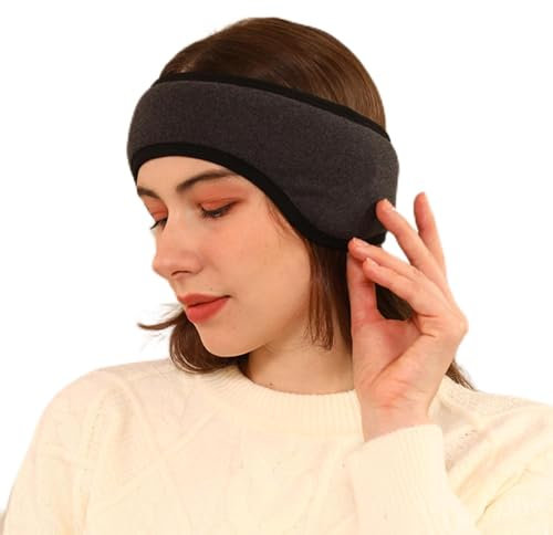 Cuffie Antirumore, Cuffie Antirumore Regolabili per Dormire, Studio, Viaggi - Vestibilità Comoda, Materiale in Tessuto di Cotone, Richiede l'uso con Tappi per Orecchie Insonorizzanti (BLACK)