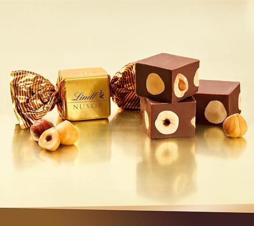 Lindt Nuxor Gianduja Milchschokolade Würfel einzeln verpackt | 700g Beutel