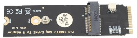 M.2 NGFF A E Key WiFi Bluetooth 4.2-Karte auf M.2 Key M SSD-Adapter, Kabellose NGFF A/E-Key WiFi-Karte auf M.2 NGFF Key-M NVME SSD-Adapter für AX200/AX201/AX210