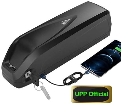 UPP 48V 13Ah Batterie de vélo électrique pour 1000W 750W 500W Moteur Avant Moteur arrière Hub Moto Batterie pour kit de Roues ebike Batterie - kit de Conversion ebike Batterie