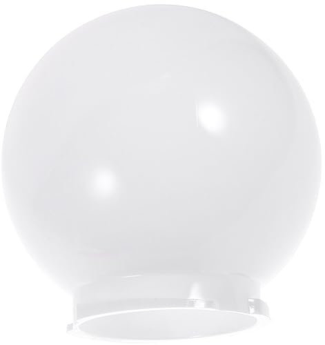 Ersatz-lampenschirm Kugelförmig Weiß Acryl Für Die Beleuchtung Von Außenpfosten Gärten Und Terrassen