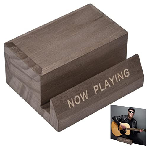 Wooden Now Vinyl Record Holder Display, Lp Album Storage Holder, Organizer Stand Classical Design For Files/Book/Record Rack, Rustic Home Decor. Wood Records Storage Stands (standard)