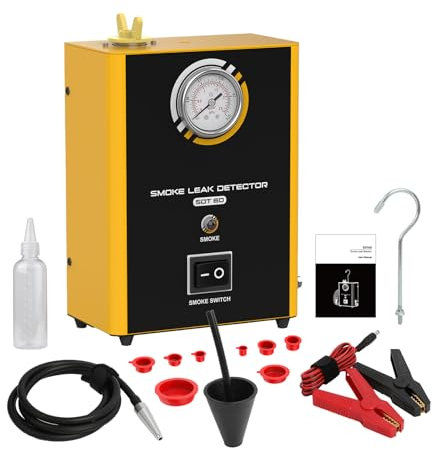Détecteur de Fuite de fumée, testeur de Fuite EVAP SDT60 Détecteurs de Fuite de Carburant Testeur de Fuite de Vide Testeur de Fuite de Machine à fumée EVAP pour Tuyau de Voiture