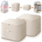 FIVAVA Platzsparender Komprimierender Organizer,Aufbewahrung für Bettdecken,Kleidung Aufbewahrung,Groß Aufbewahrungstasche(Beige,2 Stück XL)