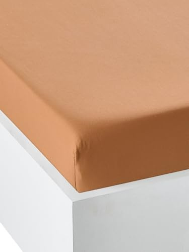 VERTBAUDETBaby Spannbettlaken, unihellbraun60X120