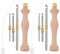 FREEBLOSS 2 Set 2mm 3mm 5mm Punch Needle Starter Kit Einstellbare Teppich Punch Needle Kit Punch Needle Sticksets Punch Needle Tool Kit Für Anfänger Stickgarn Kreuzstich