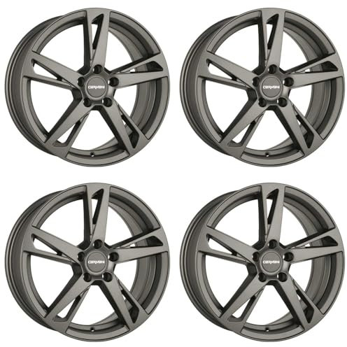 4x Carmani Felgen Alufelgen 16 Anton 6,5x16 ET46 5x112 hyper gun kompatibel mit Seat Alhambra Altea Ateca Leon Toledo