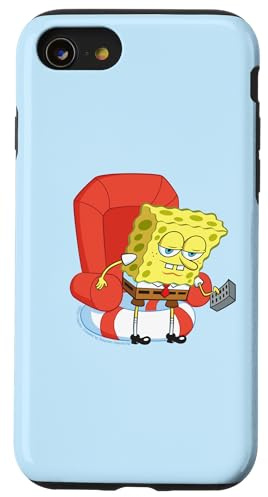 Hülle für iPhone SE (2020) / 7 / 8 SpongeBob SquarePants SpongeBob Imma Leave TV Chair Logo