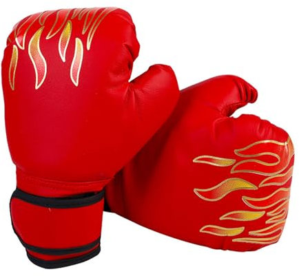 Guantoni da Boxe per Bambini - Guanti Sparring Junior per Ragazze e Ragazzi, per Kickboxing, Muay Thai, Sacchi Pugilato e Allenamento, Rosso