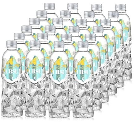 Agua Mineral Natural Alcalina URSU 9 Pack 24 × 500 ml │ pH 9
