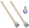 2 Stück Duftlampe Docht mit Katalytischem Brenner – Öllampen Ersatzdocht für Aromatherapie, Lampe Berger Kompatibel, 18mm Durchmesser, Hochwertige Dochte (Silver)