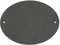 Nicola Spring Linea Oval Blank Slate House Sign with Wall Fixings - 20cm x 15cm - Black - 1x Home Cottage Garden Outdoor Wall Gate Name Front Door Number Plate Address Decor Welcome Plaques