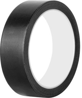 Ctyjia 1 Roll High Temperature Adhesive Tape, 25mmx10m Teflon Fabric Tape, Thickness 0.18mm, for Vacuum Hand Impulse Sealers