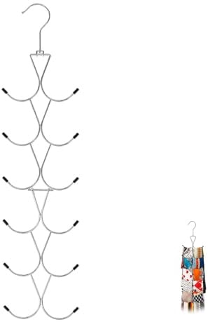 Schalhalter, Multifunktionaler Schal Krawattenhalter Scarf Storage Rack Platzsparendes Organizer Vielseitiger Aufbewahrungshaken für Schals Krawatten und Gürtel Langlebiger Schrank Organizer