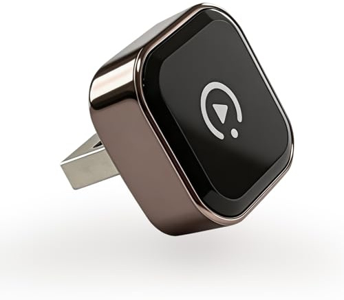 XINROAM Adaptador Carplay Inalámbrico para iPhone, Mini Car Play Adaptador | Convertidor Cableado a Inalámbrico, USB/Type-C, para iOS12+ y Coches con Carplay Desde 2016, No Apto para Android