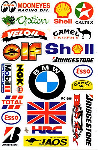 by soljo Sponsor Sponsoren Aufkleber Sticker Tuning Racing Bogen Größe: 27 x 18 cm für Auto Motorrad