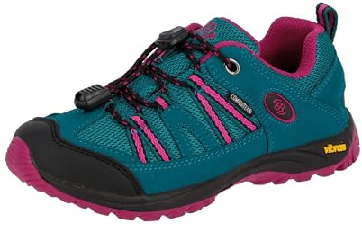 Brütting Unisex Kinder Ohio Low Trekking-& Wanderhalbschuhe, Türkis Pink, 31 EU