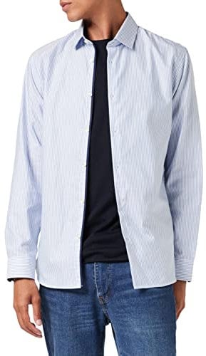 SELECTED HOMME Herren Slhslimnew-mark Shirt Ls Noos Businesshemd, Sky Blue, M EU