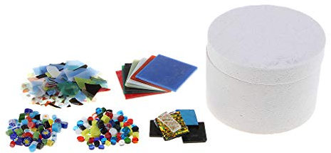 P Prettyia 6pcc Four à Micro-Ondes en Verre Poterie Outils Set Fusing en Cermics pour DIY Bijoux - Diamètre 12 cm