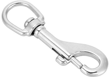 schnapphaken mit drehgelenk edelstahl,karabinerhaken mit drehgelenk,Karabiner Haken Schnapphaken Tauchhaken 316 Edelstahlhaken Drehbarer Augenverschluss Karabinerhaken Swivel Clip für Tragegurte Tasch