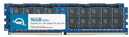 OWC - 32GB Memory Upgrade Kit - 2 x 16GB PC23400 DDR4 ECC-R 2933MHz RDIMMs für Mac Pro 2019 Modelle