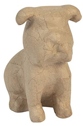 Décopatch SA226C – ein Ständer aus braunem Pappmaché, 15 x 9,5 x 16 cm, sitzend