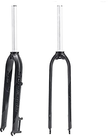 BUCKLOS 26/27,5/73,7 cm Mountainbike-Gabeln, 3,8 cm gerade MTB starre Scheibenbremse, superleichte Aluminiumlegierung, starre Gabel, für BMX, MTB, Rennrad