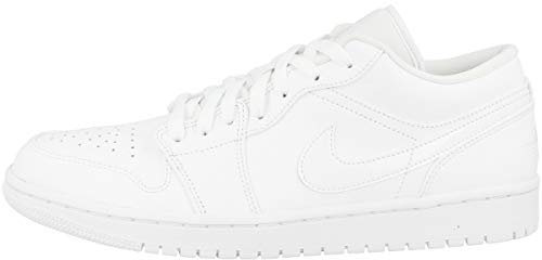 Nike Air Jordan 1 Low Crimson Tint, Negro/Crimson Tint/Blanco, 7, Blanco, 40 EU